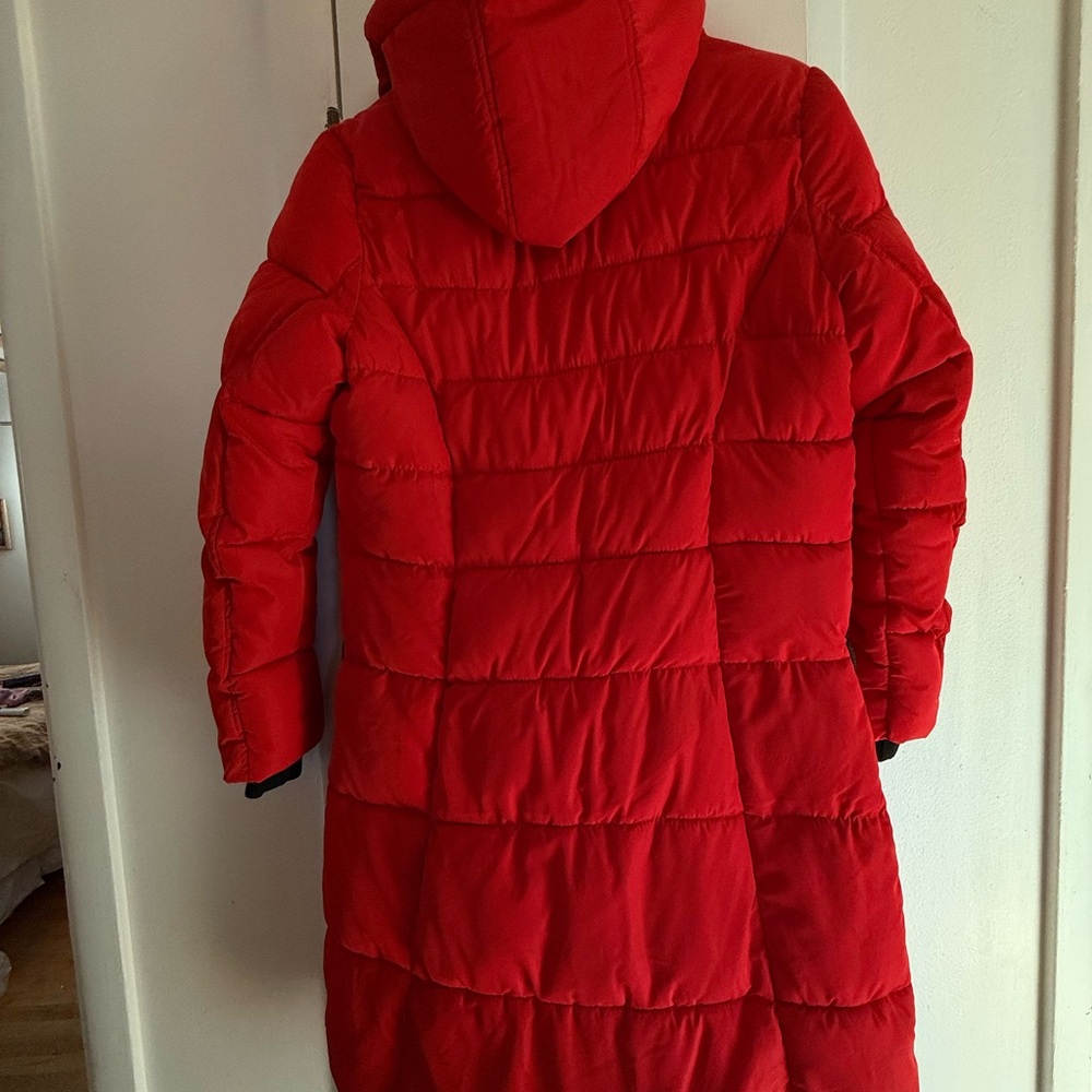 CANADA WeatherGear long length Red Puffer Jacket - Picture 11 of 14